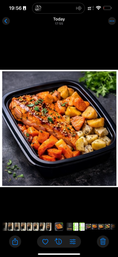 Salmon, Honey Glazed Carrots & Potatoes